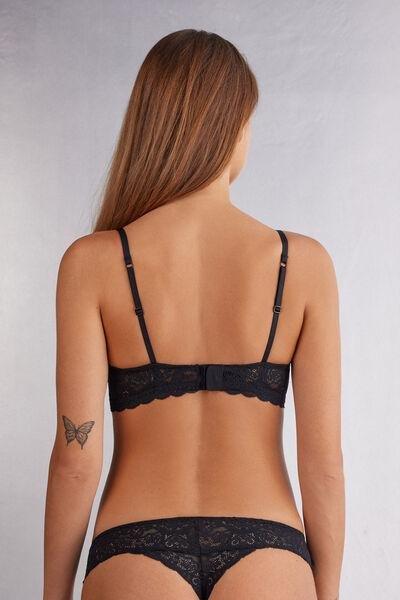Black Tiziana Triangle Bra, , large image number 3