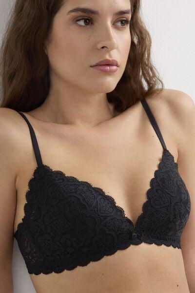 Black Tiziana Triangle Bra, Black, large image number 5