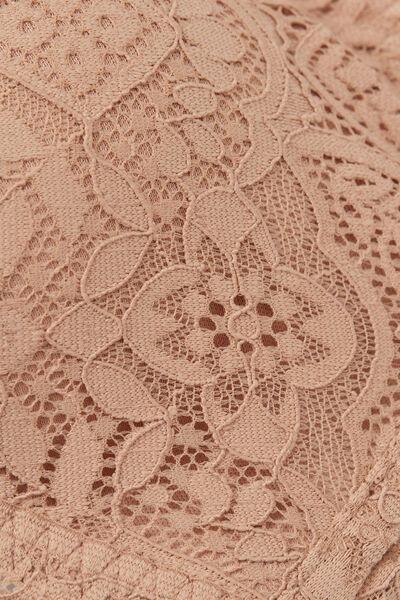 Beige Tiziana Lace Triangle Bra, , large image number 4