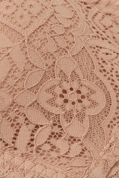 Beige Tiziana Lace Triangle Bra, Soft Beige, large image number 4