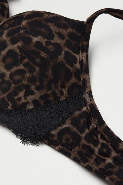 Brown Luxurious Leopard Push-Up Bra, 5601_769J, large image number 4