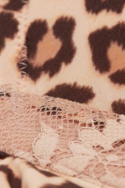 Brown Animal Print Pretty Savage Push-Up Bra, , large image number 4
