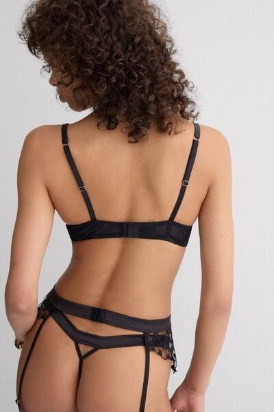 Black Monica The Love Club Push-Up Bra, Black, large image number 2