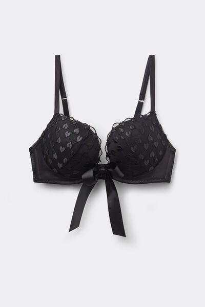 Black Monica The Love Club Push-Up Bra, Black, large image number 3