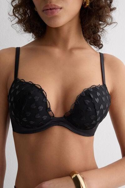 Black Monica The Love Club Push-Up Bra, Black, large image number 5