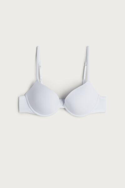 White Bellissima Microfibre Push-Up Bra, , large image number 2