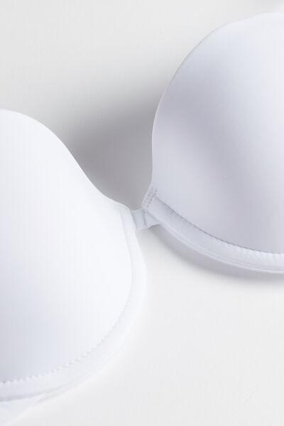 White Bellissima Microfibre Push-Up Bra, , large image number 4