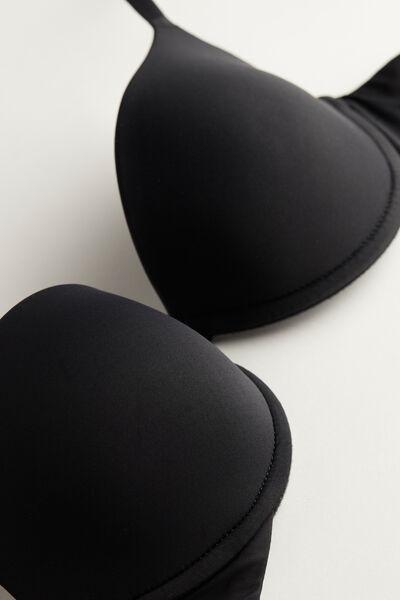 Black Bellissima Microfiber Push-Up Bra, , large image number 4