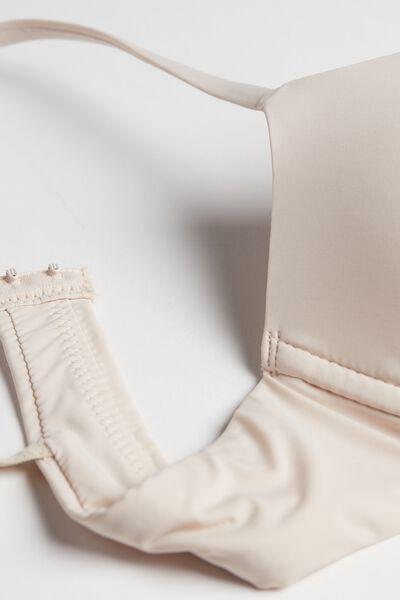 White Microfibre Push-Up Bra, Silk, large image number 4