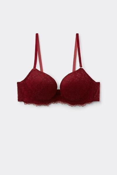 Red She Is A Classic Lace Push-Up Bra, 5601_770J, large image number 2
