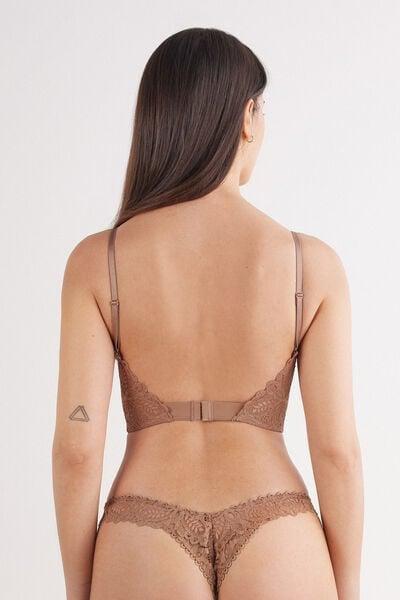 Brown Italian Riviera Bustier, Medium Beige, medium