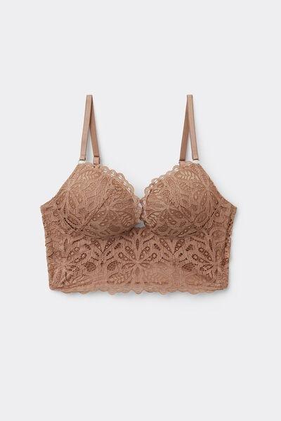 Brown Italian Riviera Bustier, Medium Beige, medium