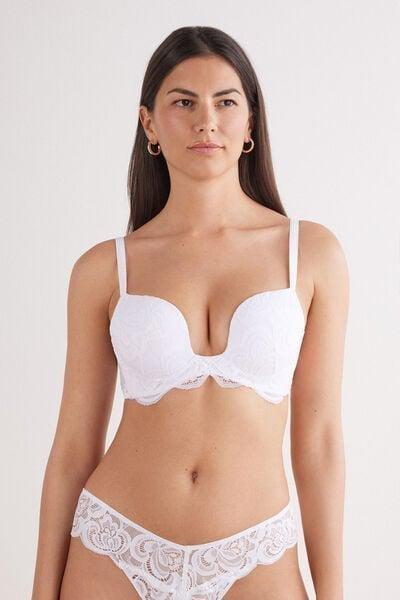 White Scent Of Summer Push-Up Bra, White, medium