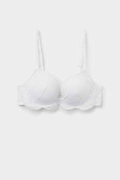 White Scent Of Summer Push-Up Bra, White, large image number 3
