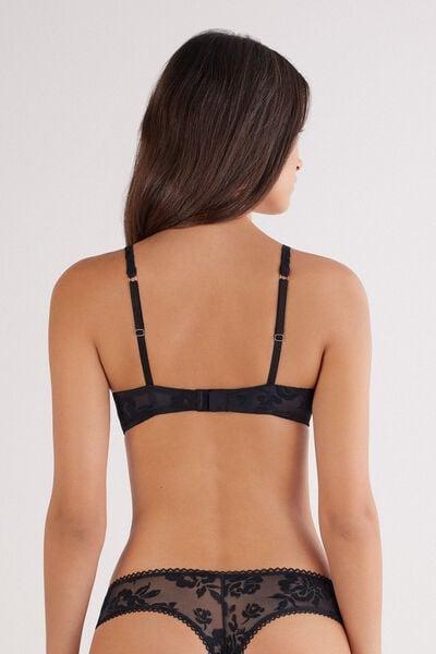 black Softer Than a Kiss Monica Push-Up Bra, Black, large image number 4