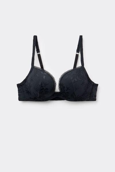 black Softer Than a Kiss Monica Push-Up Bra, Black, large image number 5