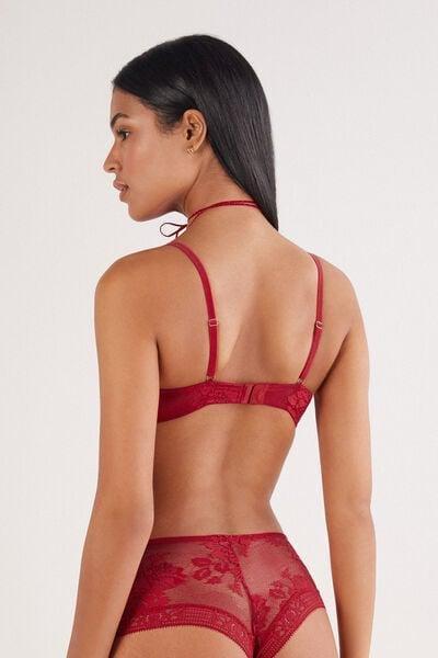 Red La Femme Fatale Simona Super Push-Up Bra, Wax Red, medium