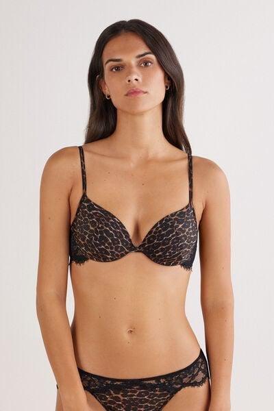 Brown Sensual Attitude Animal Print Bellissima Push-Up Bra, 5601_030K, large image number 3