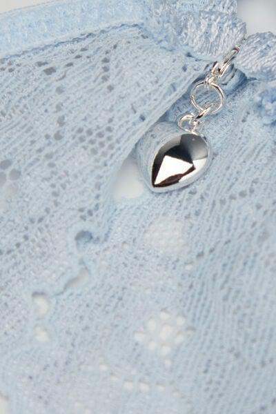 Blue Monica Silky Flowers Silk And Lace Push-Up Bra, 5601_060K, large image number 4