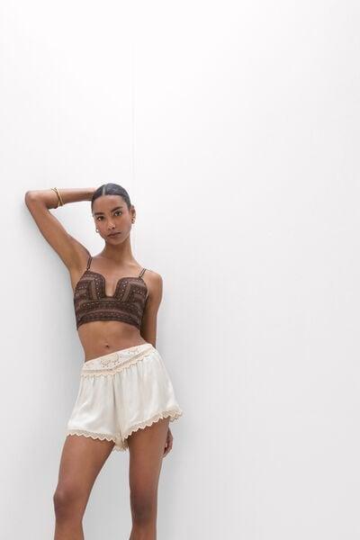 Mocha Brown Get Noticed Monica Bustier, 5601_705J, large image number 0