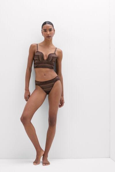 Mocha Brown Get Noticed Monica Bustier, 5601_705J, medium