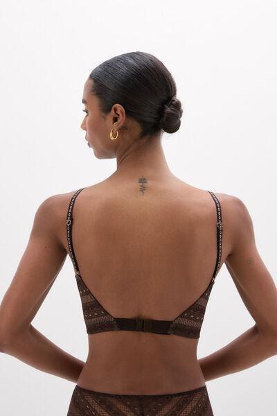 Mocha Brown Get Noticed Monica Bustier, 5601_705J, medium