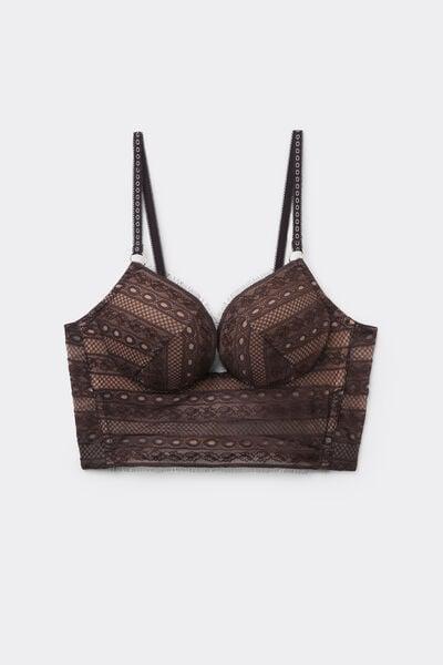 Mocha Brown Get Noticed Monica Bustier, 5601_705J, large image number 3