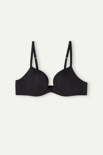 Black Ultralight Push-Up Bra, , large image number 2