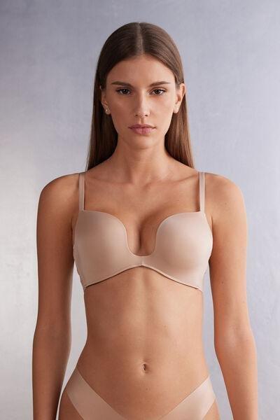 Beige Monica Ultralight Push-Up Bra, , large image number 0