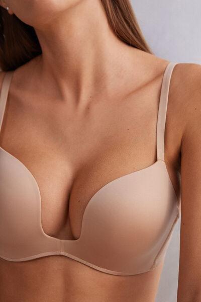 Beige Monica Ultralight Push-Up Bra, Soft Beige, large image number 6