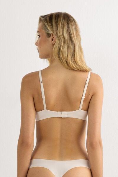 Cream Ultralight Push-Up Bra, Silk, large image number 2