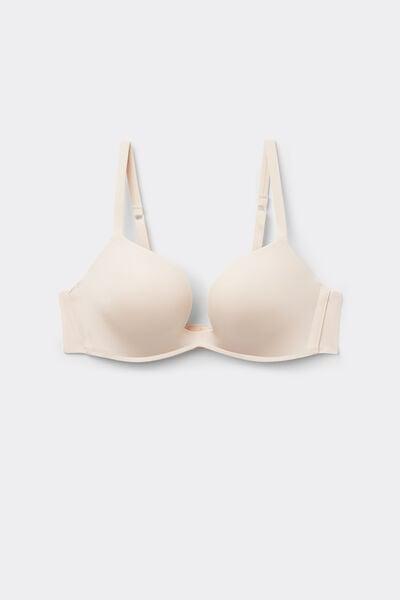 Cream Ultralight Push-Up Bra, Silk, large image number 3