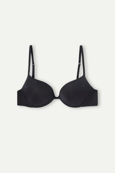 Black Ultralight Super Push-Up Bra, , large image number 1