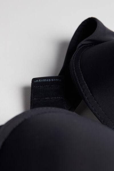 Black Simona Microfibre Super Push-Up Bra, , large image number 6