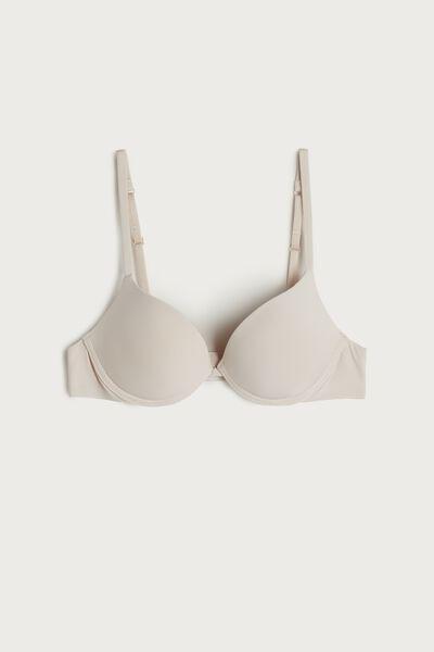 White Silk Simona Microfibre Super Push-Up Bra, Silk, large image number 2
