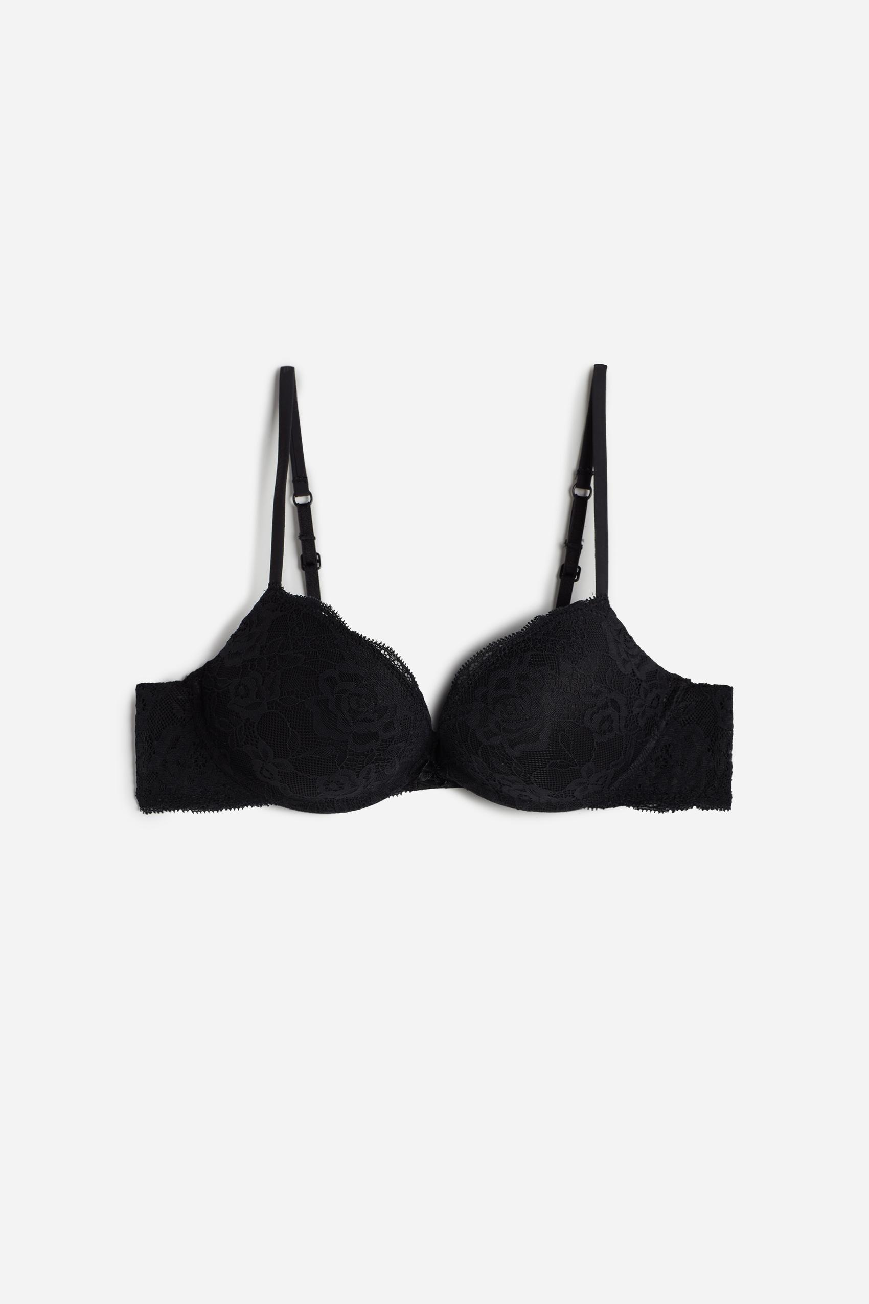 BLACK Silvia Lace Push-Up Bra, , large image number 2