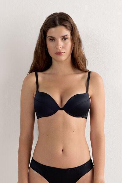 Black Super Push-Up Bra, Black, large image number 1