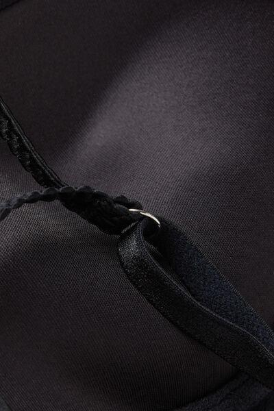 Black Simona Silk Super Push-Up Bra, , large image number 3
