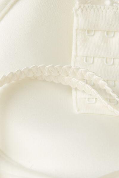 White Simona Silk Super Push-Up Bra, , large image number 3