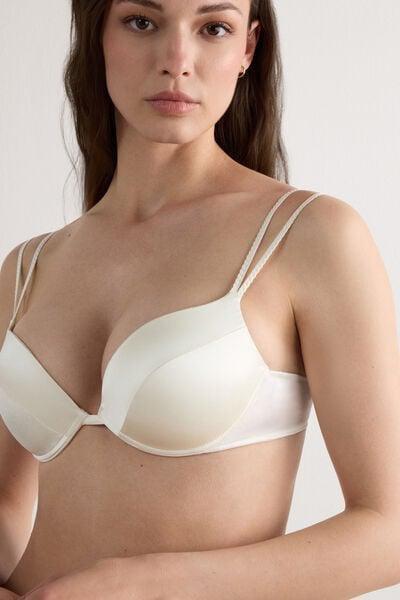 White Super Push-Up Bra, Powder White, large image number 6