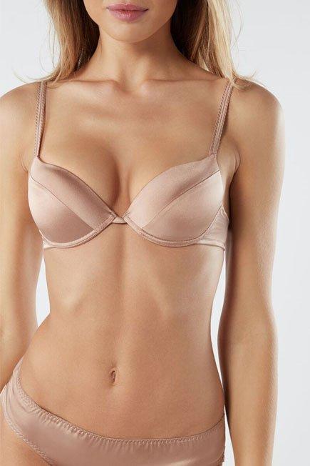 حمالة صدر بوش اب حريرية bellissima من الساتان الوردي ، للنساء, , large image number 2