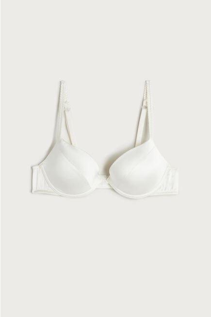 White Silk Push-Up Bra, , large image number 12