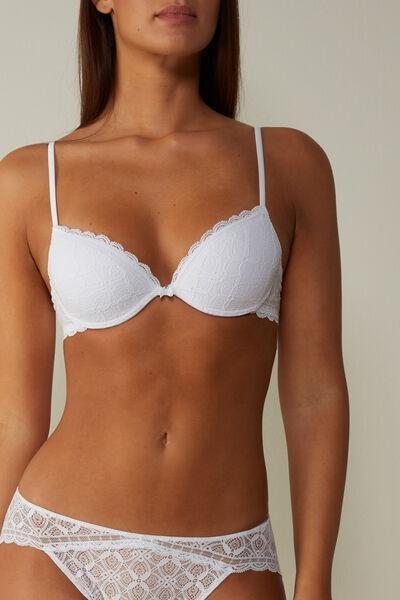 White Bellissima Lace Push-Up Bra, , large image number 0