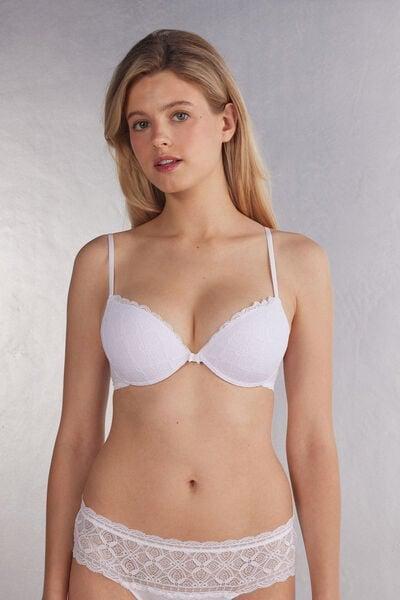 حمالة صدر دانتيل بليسيما بيضاء, White, large image number 1