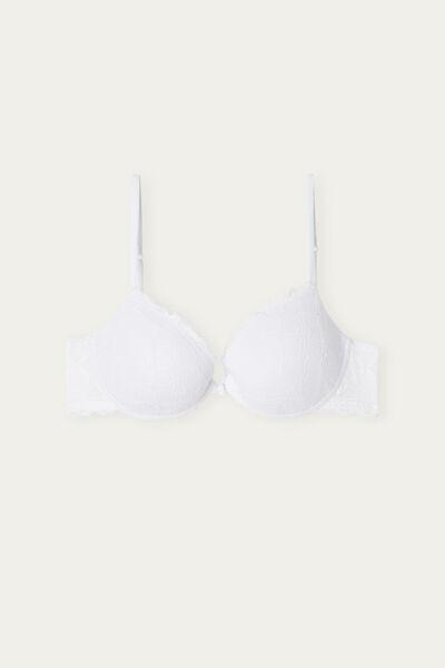 White Bellissima Lace Push-Up Bra, , large image number 2