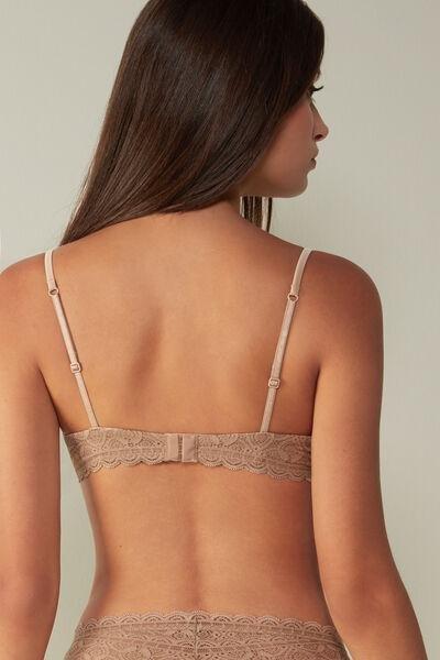 Beige Bellissima Lace Push-Up Bra, , large image number 3