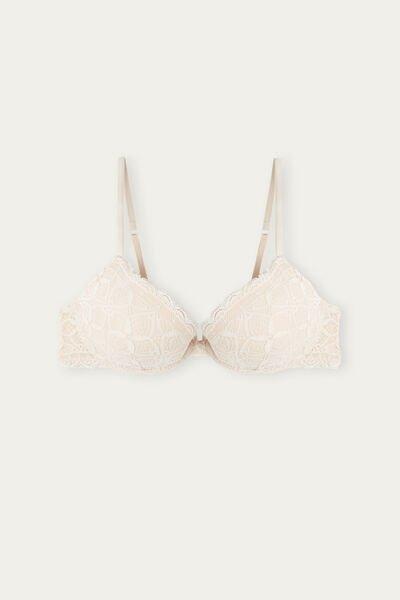 INTIMISSIMI SIZE 38 B White Padded Bra Lace Floral Used Sustainable £18.91  - PicClick UK