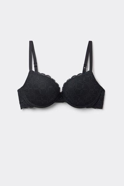 Black Super Push-Up Bra, Black, large image number 3