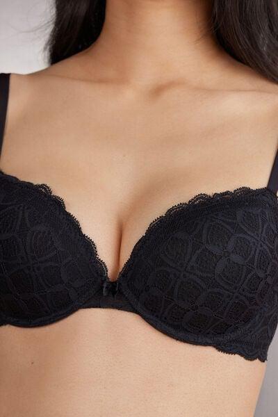Black Super Push-Up Bra, Black, large image number 5