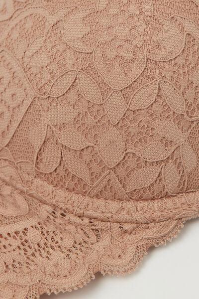 Beige Super Push-Up Bra, Soft Beige, large image number 4